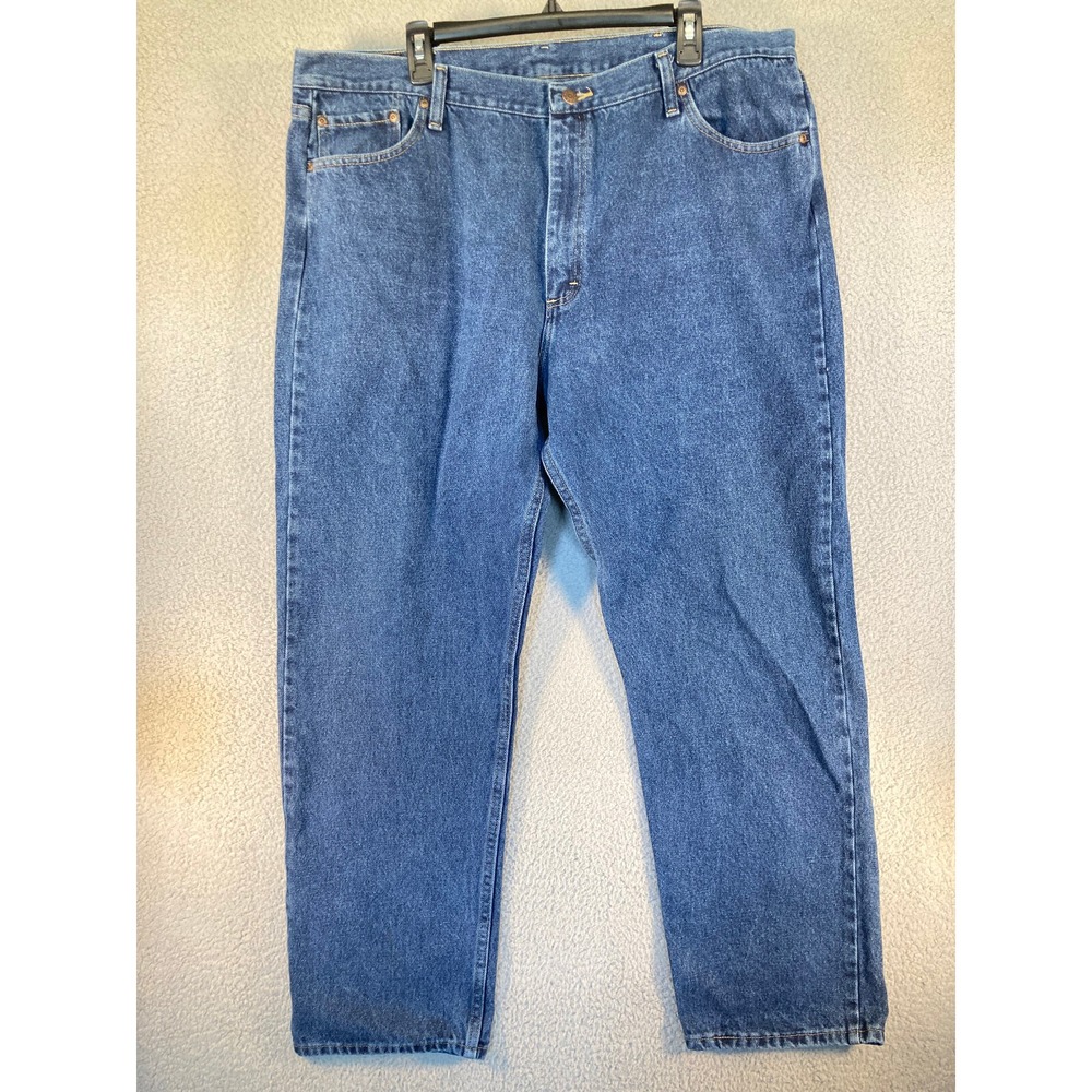Wrangler Premium Jeans Men's 42x32 Blue Straight Cowboy Western Rodeo Denim